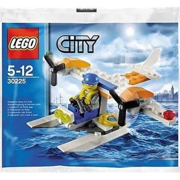 30225 COAST GUARD SEA PLANE promo CITY TOWN lego NEW poly bag legos set - Picture 1 of 1